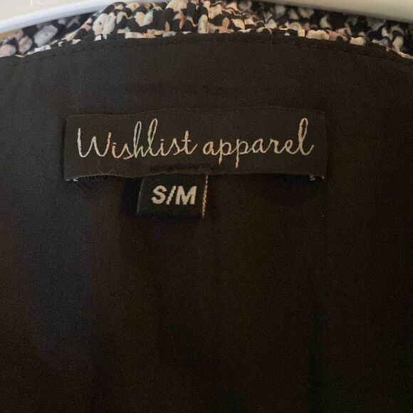 Nordstrom Wishlist V Neck Long Sleeve A-Line Dress S/M New - Picture 5 of 10